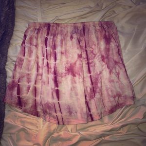 Tie dyed crop top